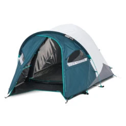 Quechua Tente De Camping - MH100 XL - 2 Places - Fresh & Black -Quechua tente de camping mh100 xl 2 places fresh and black 1