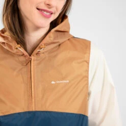 Quechua Veste Coupe Vente Et Déperlante De Randonnée - Raincut 1/2 Zip - Femme -Quechua veste coupe vente et deperlante de randonnee raincut 12 zip femme 7