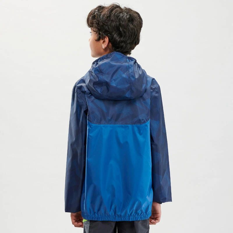 Quechua Veste Imperméable De Randonnée - MH150 Bleue - Enfant 7-15 Ans 6 Quechua Veste Imperméable De Randonnée - MH150 Bleue - Enfant 7-15 Ans – Image 4