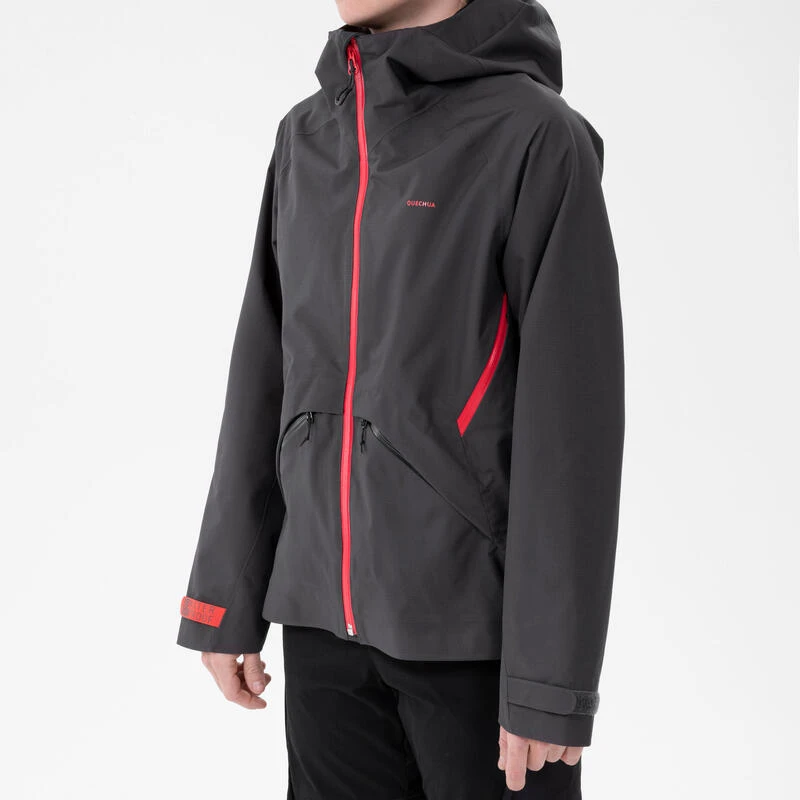 Quechua Veste Imperméable De Randonnée - MH550 Noire - Enfant 6 Quechua Veste Imperméable De Randonnée - MH550 Noire - Enfant – Image 4