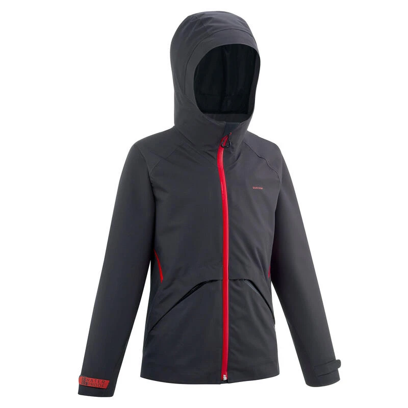 Quechua Veste Imperméable De Randonnée - MH550 Noire - Enfant 3 Quechua Veste Imperméable De Randonnée - MH550 Noire - Enfant