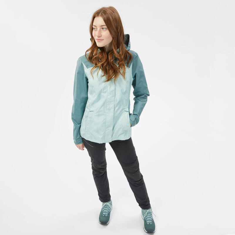 Quechua Veste Imperméable De Randonnée Montagne - MH100 - Femme 5 Quechua Veste Imperméable De Randonnée Montagne - MH100 - Femme – Image 3