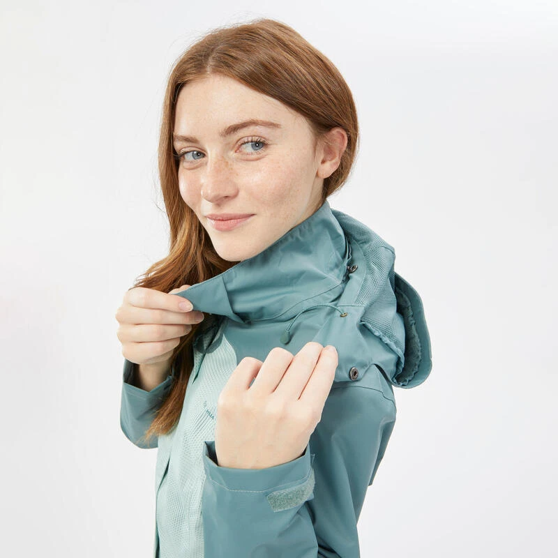 Quechua Veste Imperméable De Randonnée Montagne - MH100 - Femme 9 Quechua Veste Imperméable De Randonnée Montagne - MH100 - Femme – Image 7