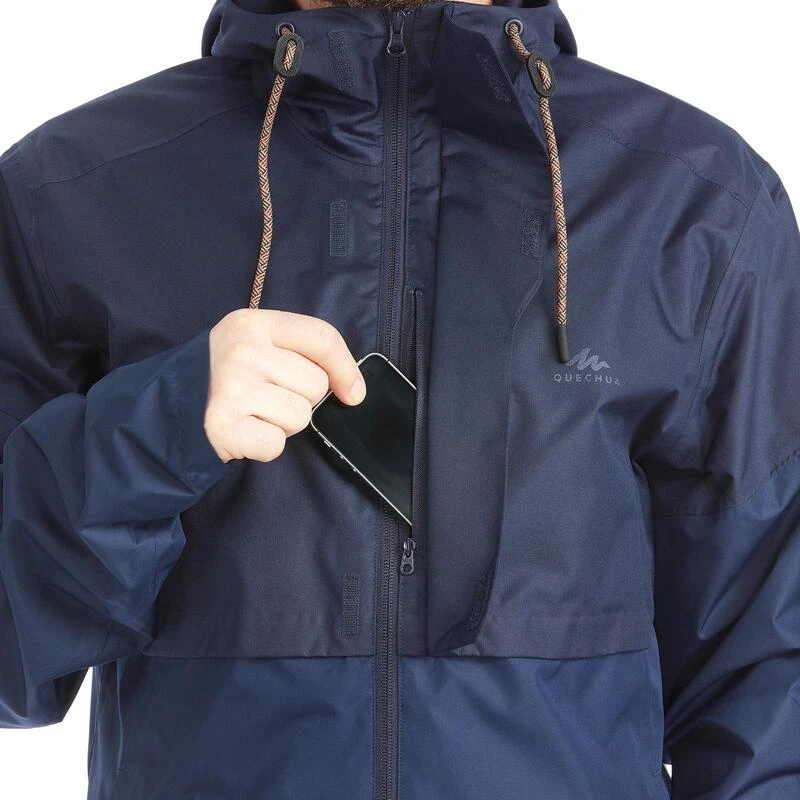 Quechua Veste Imperméable De Randonnée - NH500 Flap - Homme 12 Quechua Veste Imperméable De Randonnée - NH500 Flap - Homme – Image 10