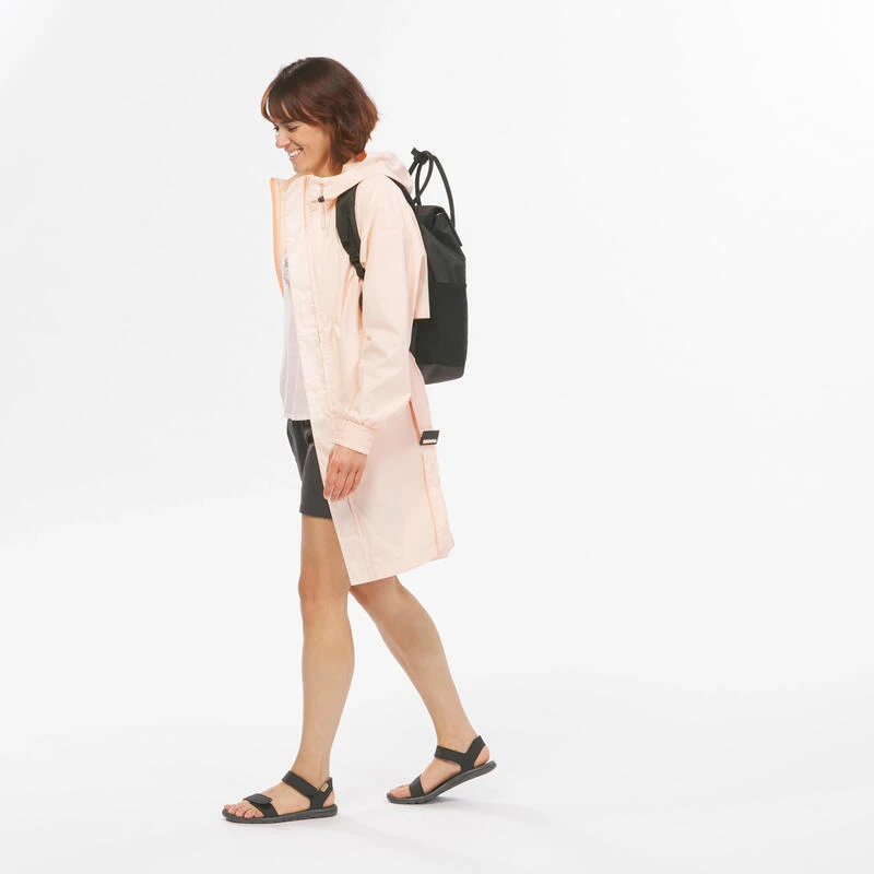 Quechua Veste Longue Imperméable De Randonnée - Raincut Long - Femme 4 Quechua Veste Longue Imperméable De Randonnée - Raincut Long - Femme – Image 2