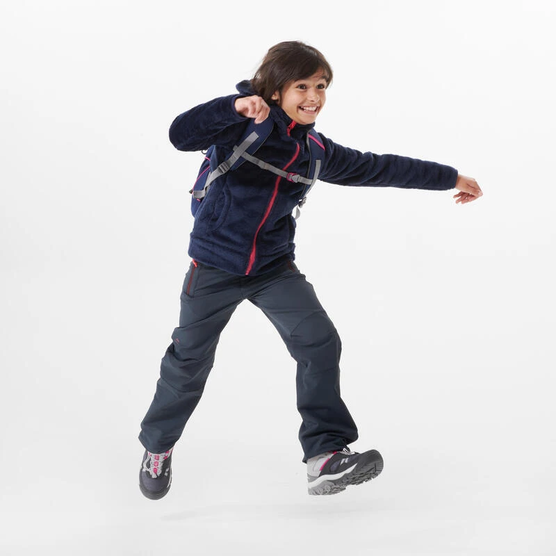 Quechua Veste Polaire Chaude De Randonnée - MH500 Bleu - Enfant 7-15 Ans 4 Quechua Veste Polaire Chaude De Randonnée - MH500 Bleu - Enfant 7-15 Ans – Image 2