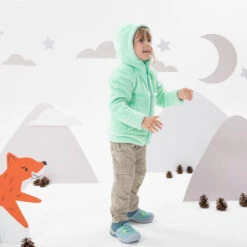 Quechua Veste Polaire Chaude De Randonnée - MH500 Turquoise - Enfant 2- 6 Ans -Quechua veste polaire chaude de randonnee mh500 turquoise enfant 2 6 ans 1
