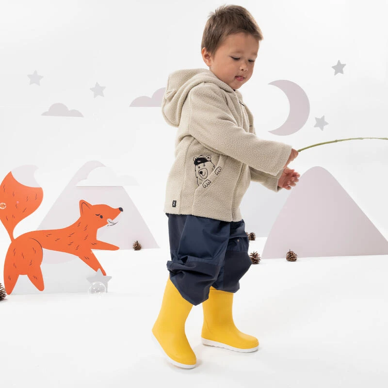 Quechua Veste Polaire De Randonnée - MH500 KID Beige - Enfant 2-6 Ans 4 Quechua Veste Polaire De Randonnée - MH500 KID Beige - Enfant 2-6 Ans – Image 2