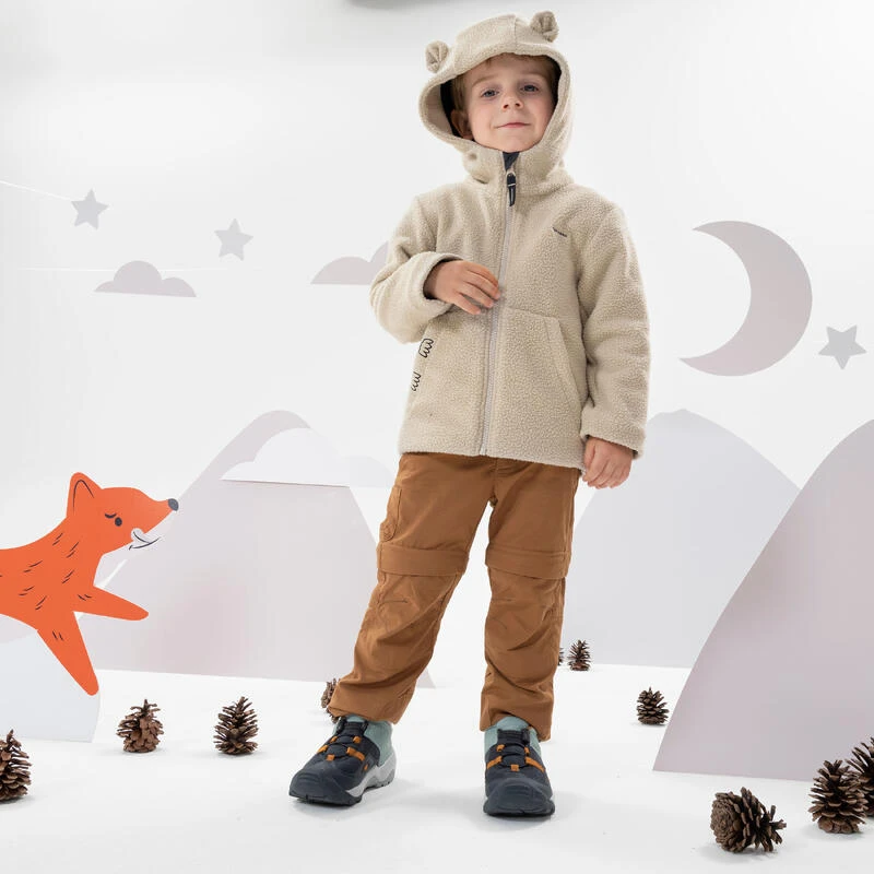 Quechua Veste Polaire De Randonnée - MH500 KID Beige - Enfant 2-6 Ans 5 Quechua Veste Polaire De Randonnée - MH500 KID Beige - Enfant 2-6 Ans – Image 3