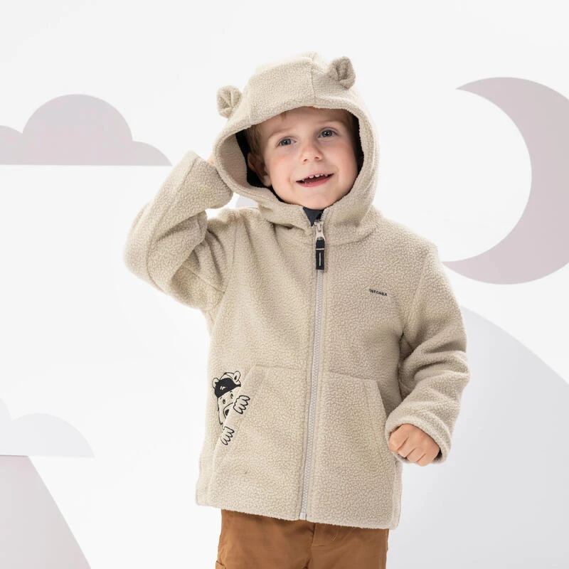 Quechua Veste Polaire De Randonnée - MH500 KID Beige - Enfant 2-6 Ans 6 Quechua Veste Polaire De Randonnée - MH500 KID Beige - Enfant 2-6 Ans – Image 4