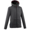 Quechua VESTE POLAIRE DE RANDONNEE - MH500 NOIRE GRISE - ENFANT 7-15 ANS -Quechua veste polaire de randonnee mh500 noire grise enfant 7 15 ans
