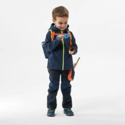 Quechua Veste Softshell De Randonnée - MH550 Bleu Marine - Enfant 2 - 6 Ans -Quechua veste softshell de randonnee mh550 bleu marine enfant 2 6 ans 1