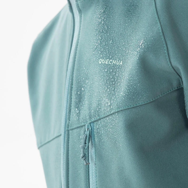 Quechua VESTE SOFTSHELL RANDONNEE - MH550 VERT PASTEL - ENFANT 7-15 ANS 7 Quechua VESTE SOFTSHELL RANDONNEE - MH550 VERT PASTEL - ENFANT 7-15 ANS – Image 5