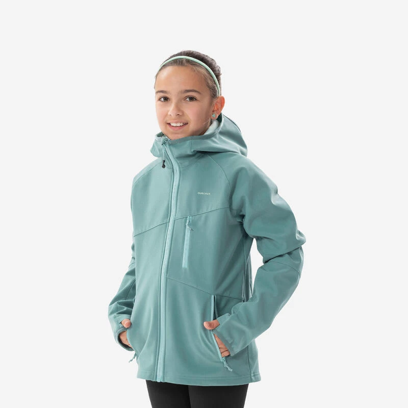 Quechua VESTE SOFTSHELL RANDONNEE - MH550 VERT PASTEL - ENFANT 7-15 ANS 3 Quechua VESTE SOFTSHELL RANDONNEE - MH550 VERT PASTEL - ENFANT 7-15 ANS